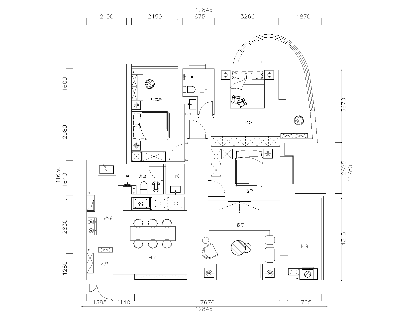 三葉石新作 | 華泰壹品125㎡，簡(jiǎn)約純粹的美